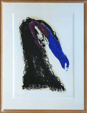 Lei Molin - Litho: 'Niké' - Ingelijst verkocht voor € 155!