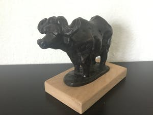 Brons (Onbekend) - Buffel - Os kopen? Bied vanaf 10!
