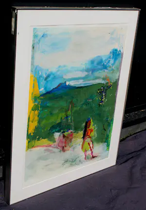 Pieter Defesche - Ingelijste gemengde techniek: Ramatonga - 1973 kopen? Bied vanaf 499!