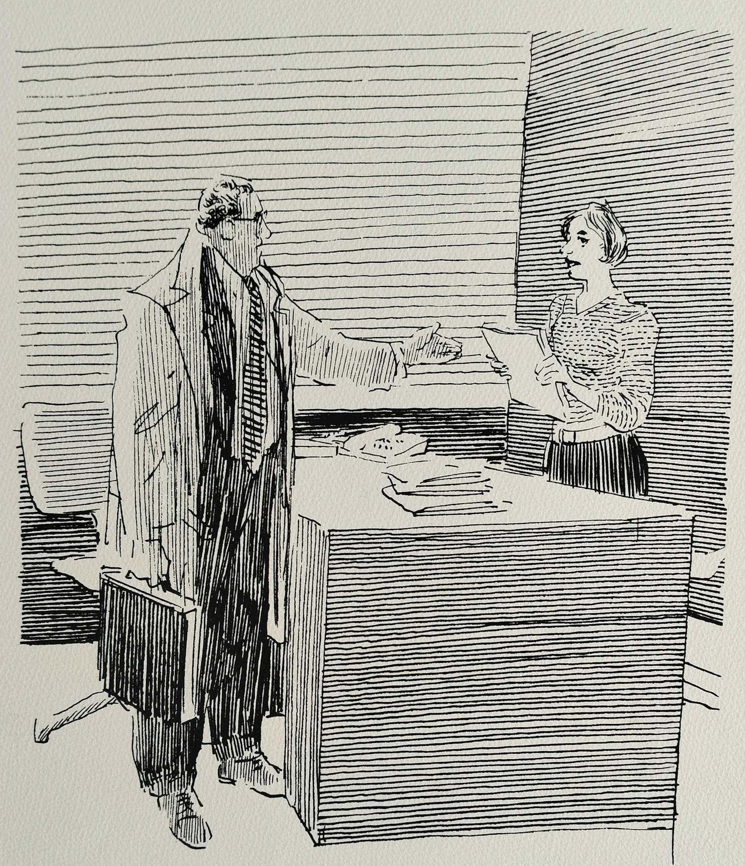 Peter van Straaten - "Nou ja, Geef ook maar mee, – gesigneerde zeefdruk kopen? Bied vanaf 120!