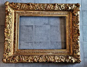 Niet of onleesbaar gesigneerd - Kapitale 19e eeuwse (of ouder) goudvergulde lijst - 110 x 90cm kopen? Bied vanaf 1!