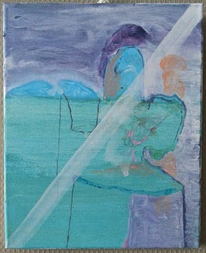 Paul Louis Van Den Bergh - Acryl en tempera op canvas - "Laat" - Gesigneerd kopen? Bied vanaf 40!