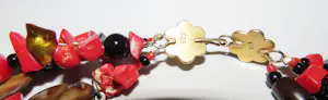 Ketting koraal, parel, git, rookkwarts, agaath, lavasteen, Marleen Rameckers kaufen? Bieten Sie von 350!