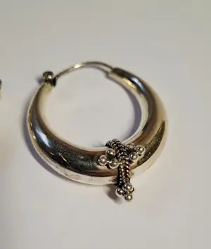 nieuwe 25 sterling zilveren handgemaakte vintage etnische  oorbellen kopen? Bied vanaf 55!