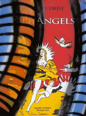 Ronnie Cutrone - Zeefdruk bewerkt met graffiti, Arch Angels kopen? Bied vanaf 1!