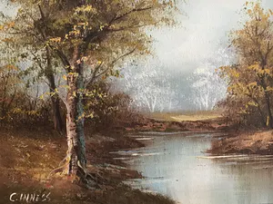 Clara Davis Inness - Bos en water. kopen? Bied vanaf 1!