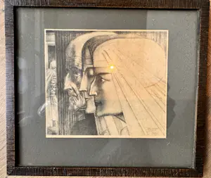 Jan Toorop - Litho Bezonkenheid - Meditatie - Vuur 1923 kopen? Bied vanaf 50!