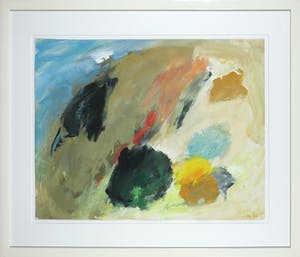 Eugene Brands - Grote pastelkleurige gouache, Landscape - Ingelijst kopen? Bied vanaf 1600!