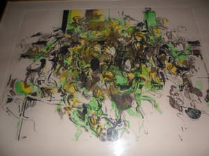 Kenneth Daley - etsen, Aquatint .titel, "Philodendron". kopen? Bied vanaf 10!