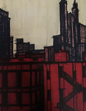 Bernard Buffet - New York VII, 1965. Lithografie. kopen? Bied vanaf 25!