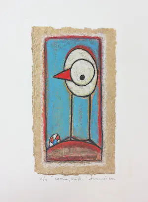 Hans Innemee - Zeefdruk, Worm, bird kopen? Bied vanaf 1!