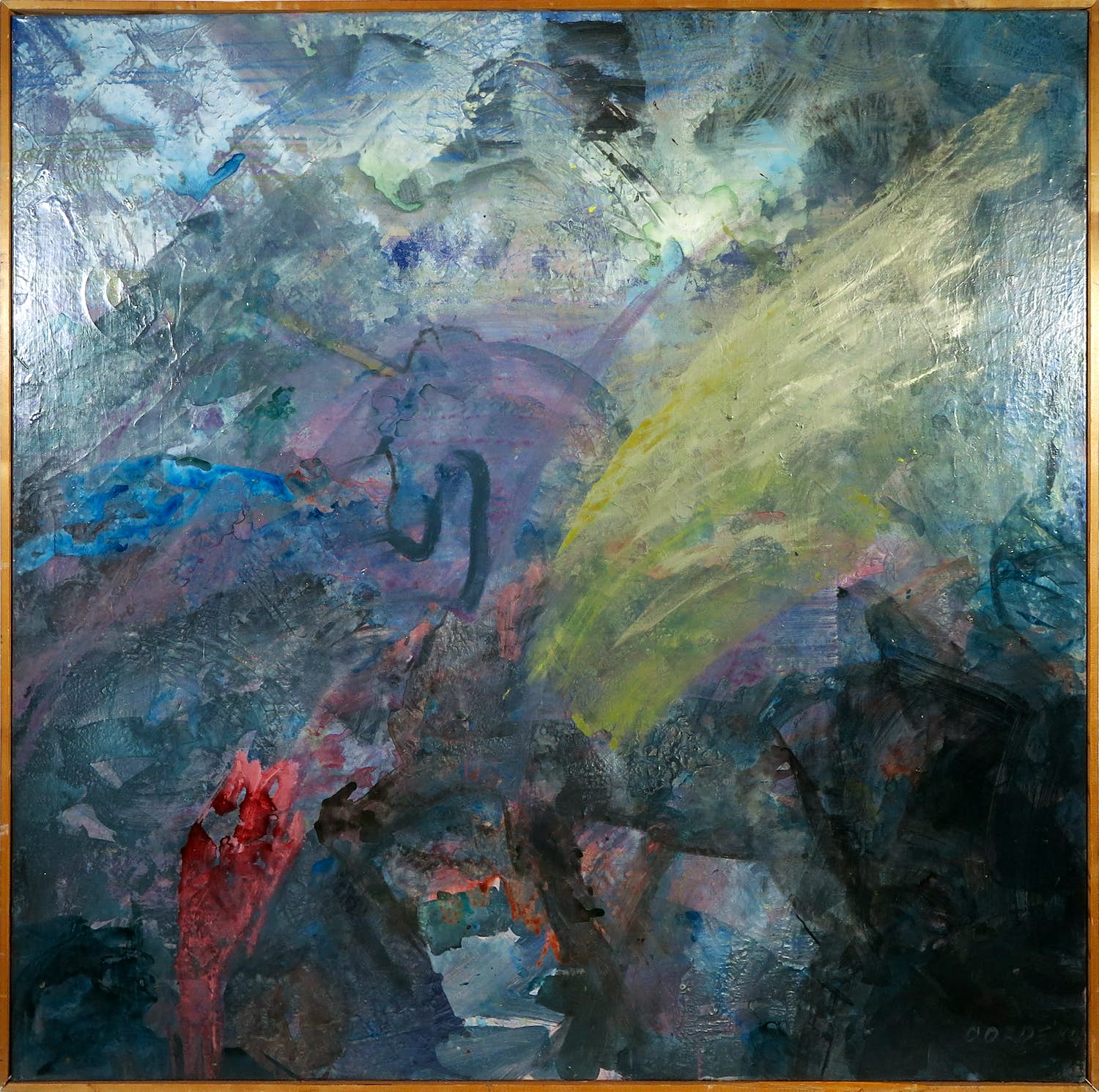 Peter van Oorde - Acrylverf op doek, Paard - Ingelijst (Zeer groot) kopen? Bied vanaf 1!