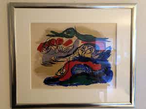 Karel Appel - Paysage mysterieux verkocht voor € 1000!