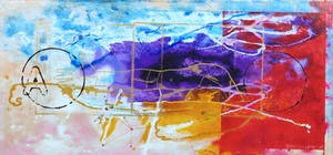 Piotr Konkel - Zeefdruk op papier (bevestigd op board), Zonder titel III kopen? Bied vanaf 40!