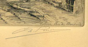 Charles Pinet - ''Colmar, Rue des Marchands'' kopen? Bied vanaf 65!