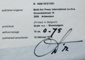 Ad Dekkers - Map met 18 Abstracte zeefdrukken: "Lines" - 1972 kopen? Bied vanaf 399!