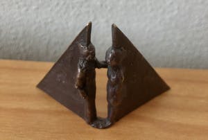 Brons (Onbekend) - Prachtig beeldje met de titel " WELKOM " kopen? Bied vanaf 20!