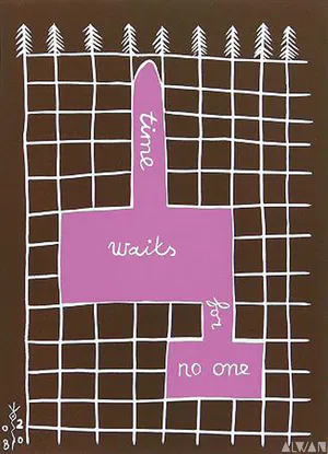 Joost van der Toorn - "Time waits for no one". Grafiek, very limited edition, handgesigneerd kopen? Bied vanaf 75!