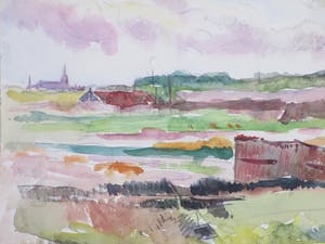 Han Krug - Westland Zuid-Holland - Aquarel kopen? Bied vanaf 40!