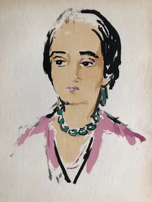 Kees van Dongen - Pochoir Tete de Femme 1925 kopen? Bied vanaf 175!