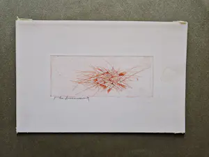Theo Beerendonk - jaren 60 - droge naald Ets - E.A. - "geometrisch lijnenspel" gesigneerd kaufen? Bieten Sie von 1!