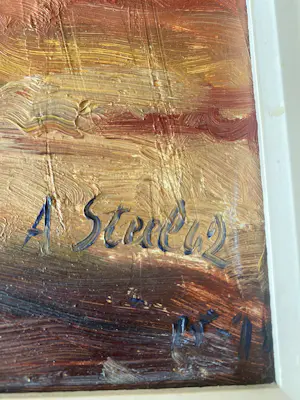 Albert Steel - Landschap kopen? Bied vanaf 125!