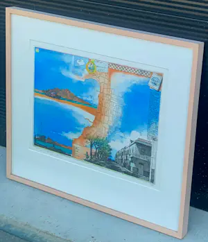 Rolf Weijburg - Ingelijste ets: Cidado do mindelo - 1999 kopen? Bied vanaf 125!