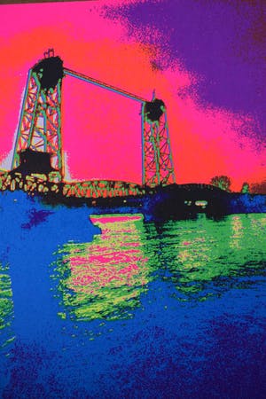 Henk van der Vet - De Hefbrug Rotterdam - 1987 kopen? Bied vanaf 60!