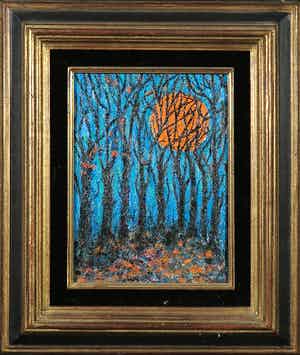 Bitia Rosendor - Acryl op hardboard, Bos verkocht voor € 40!