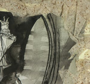 Guy Olivier - Inkttekening, Zonder titel - Ingelijst kopen? Bied vanaf 1!