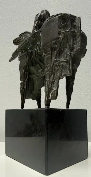 Eric Claus - bronzen sculptuur | 'De wachter' | 1983 kopen? Bied vanaf 500!