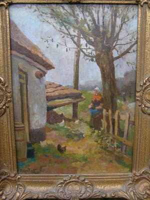 Adriaan de la Riviere - Boerderijgezicht kopen? Bied vanaf 50!