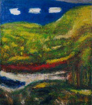 Pieter Haan - Acryl op doek, Zonder titel kopen? Bied vanaf 1!