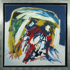 Martin van Wordragen - Olieverf op doek, Dreigend insect - Ingelijst kopen? Bied vanaf 150!