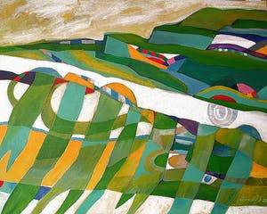 Peter Nieuwendijk - on the road to Singaraja (Bali landscape) kopen? Bied vanaf 310!