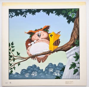 Michael Jupp - 21 Original Gouache animal cartoon illustrations kopen? Bied vanaf 1000!