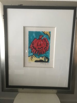 Corneille - Vrouw met vogel kopen? Bied vanaf 75!