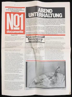 Joseph Beuys - Multiple - No1 Documente, Abendunterhaltung kopen? Bied vanaf 200!