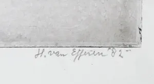 Hans van Efferen - Ets, Zonder titel kopen? Bied vanaf 1!