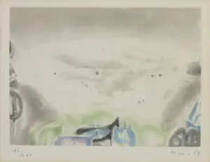 Zoran Music - Aquatint, Zonder titel - Ingelijst kopen? Bied vanaf 200!