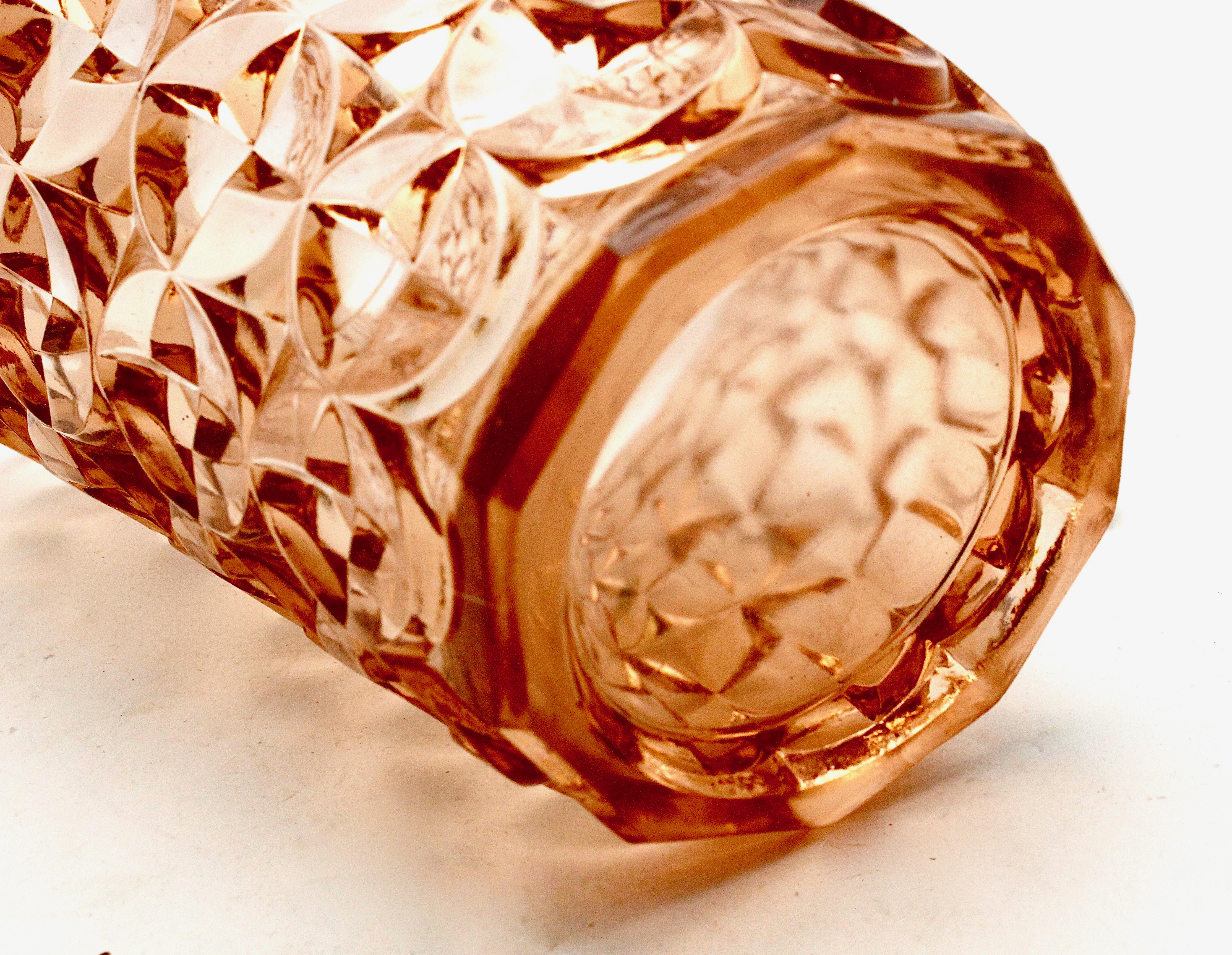 Walther glas - Grote art deco vaas met geometrisch decor - 1930's kopen? Bied vanaf 19!