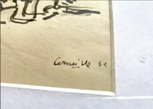 Corneille - ‘Zeer vroeg werk; gouache met Oost-Indische inkt. kopen? Bied vanaf 1350!