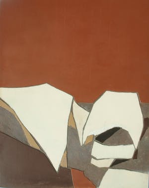 Fon Klement - Gemengde techniek op board (115 x 90 cm), Déploiement (‘Inzet’) – 1977 kopen? Bied vanaf 225!