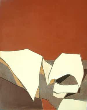 Fon Klement - Gemengde techniek op board (115 x 90 cm), Déploiement (‘Inzet’) – 1977 verkocht voor € 225!