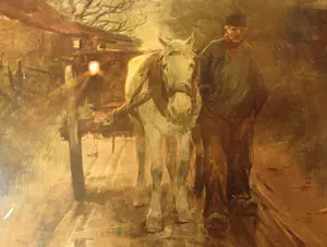 Maurice Hagemans - Boer met paard en kar. kopen? Bied vanaf 120!