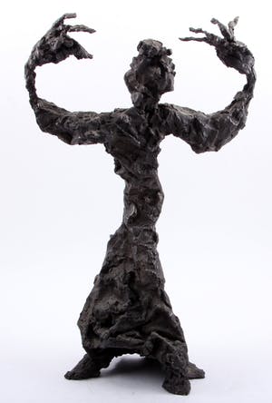 Jan Sierhuis - Tango danseres - groot en zeer zwaar brons kopen? Bied vanaf 595!