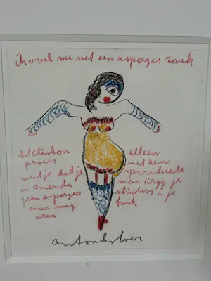 Anton Heyboer - Dansende dame, in Krützmann lijst kopen? Bied vanaf 175!