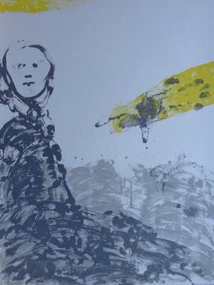 Jef Diederen - ABSTRACTIE / KLEURLITHO / 75x56cm / SIG / 1993 kopen? Bied vanaf 35!