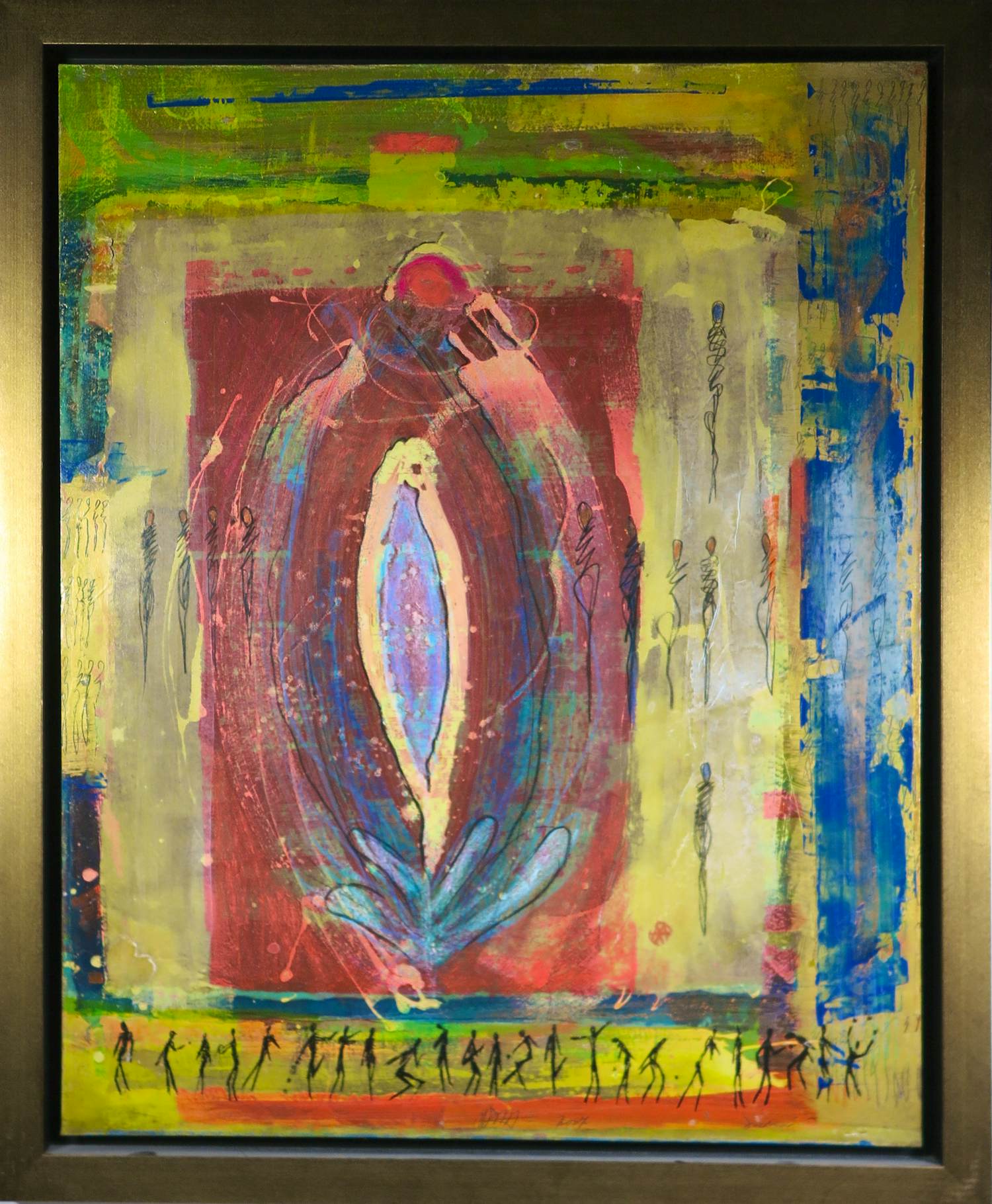 Ad Arma - Handbewerkte zeefdruk op board, Uit de serie 'India' nr. 18 kopen? Bied vanaf 70!