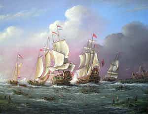 Thomas Heesakkers - Historische Zeeslag verkocht voor € 395!